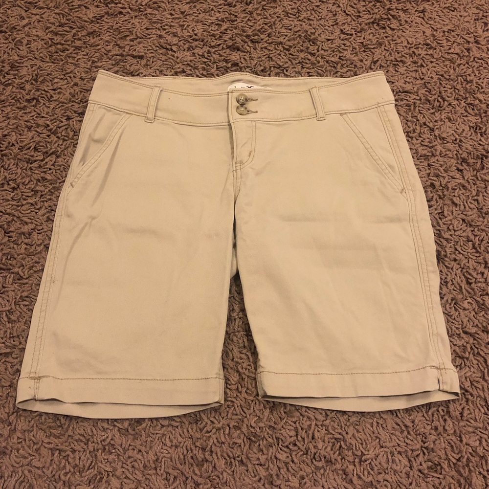 Hollister Khaki Bermuda Shorts